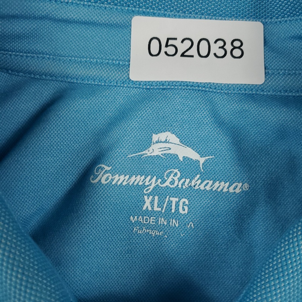Tommy Bahama Polo Shirt Mens Size XL Blue Casual Short Sleeve * - Picture 7 of 7